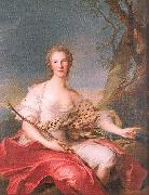 Jean Marc Nattier Madame Bouret as Diana Norge oil painting reproduction